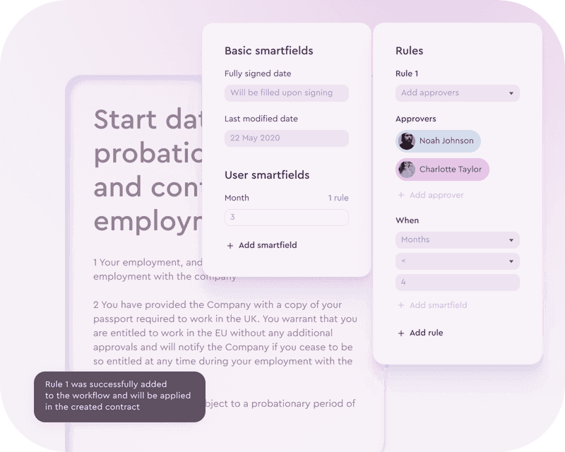 Product screenshot for the approve tab