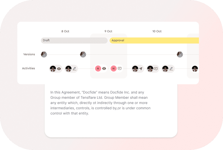 Product screenshot for the approve tab